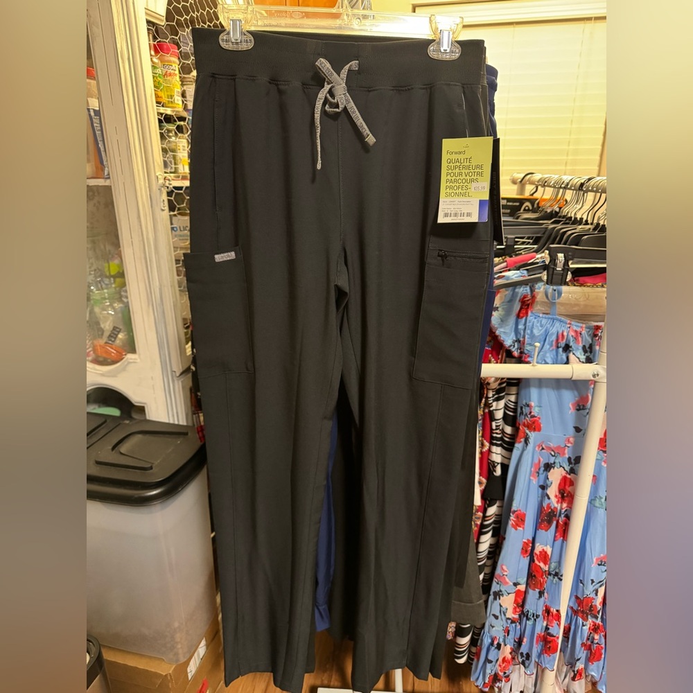 Forward Black Scrub Pants - Small Tall